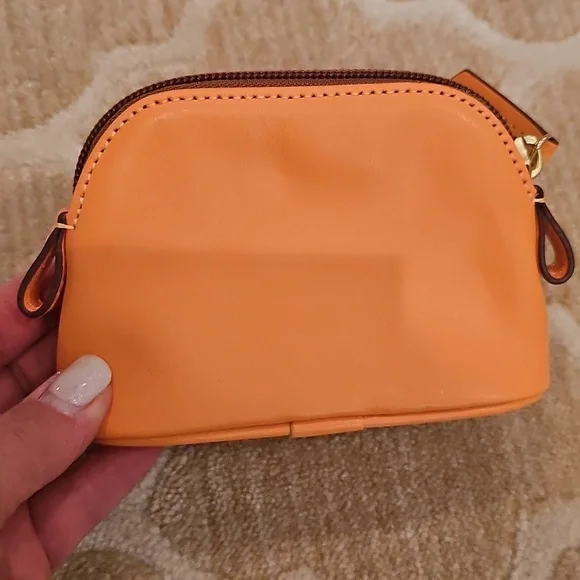 Dooney & Bourke Small Wallet Or Cardholder In Peach/orange - Picture 2 of 6